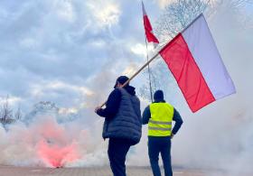 Protest rolników przed Sejmem
