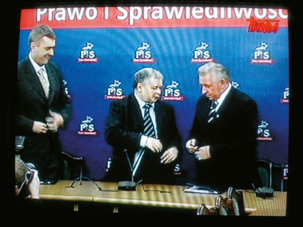 Roman Giertych, Jarosław Kaczyński i Andrzej Lepper