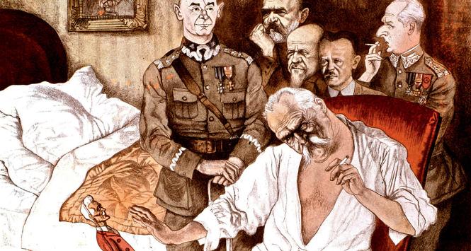 Satyryczna grafika Zdzisława Czermańskiego, 1931 r.