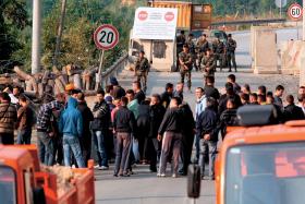 Brnjak (na fot.) obok Jarinje to jedno z zapalnych przejść granicznych między Serbią i Kosowem.