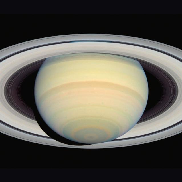 Zdjęcie pierścieni Saturna wykonane z pokładu sondy Cassini.