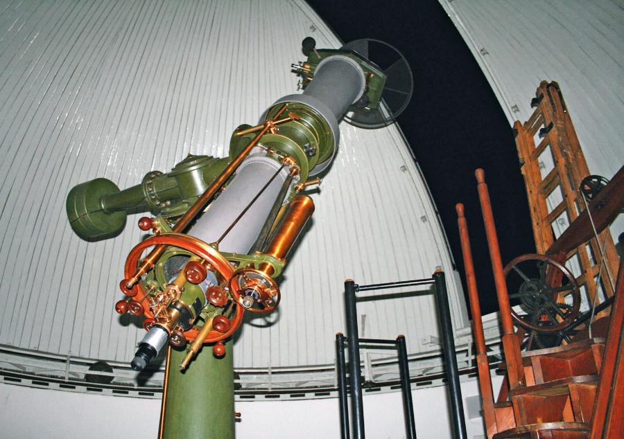 Heliometr w Obserwatorium Kuffnera w Wiedniu.