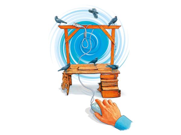 Internet pewne wypowiedzi i poglądy szybciej dystrybuuje, łatwiej je kolportuje, a przede wszystkim nic w nim nie ginie.