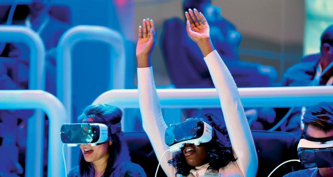 Gogle Samsung Gear VR na targach CES w Las Vegas