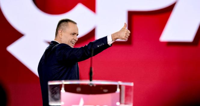 Karol Nawrocki na CPAC w w Grapevine, niedaleko Dallas w Teksasie, 28 marca 2026 r.