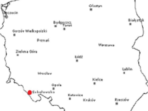 Sokołowsko na mapce. Gdzie jest koniec świata? (źródło: In Situ)