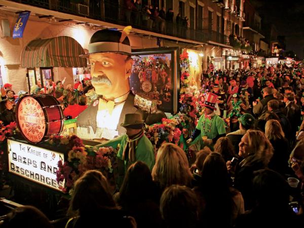 Mardi Gras, słynna nowoorleańska parada we francuskiej dzielnicy