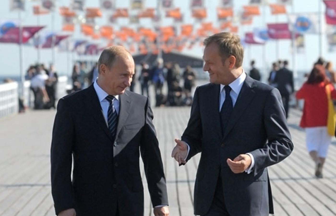 Władimir Putin i Donald Tusk na sopockim molo. Co zostało z ocieplenia?