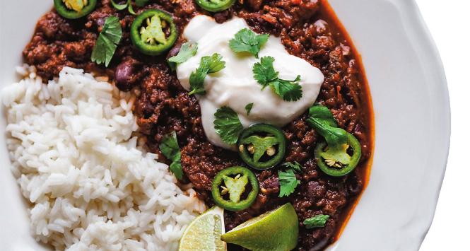 Chili sin carne: wersja deluxe