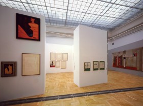 Starmach Gallery (Kraków): Plus za śmiałe wpuszczenie w swe zacne progi młodych dyplomantów studiów kuratorskich z ich własną wystawą. (A na zdj. widoczek z Nowosielskiego).