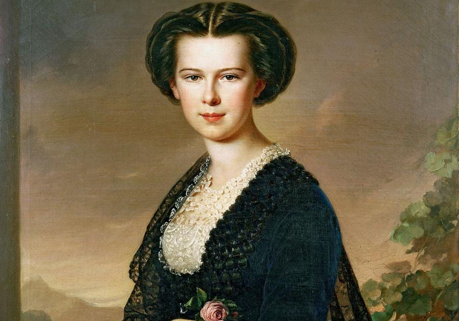 Elżbieta w wieku 28 lat, malował Anton Eisle, 1865 r.