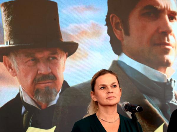 Barbara Nowacka na spotkaniu z twórcami filmu „Lalka”