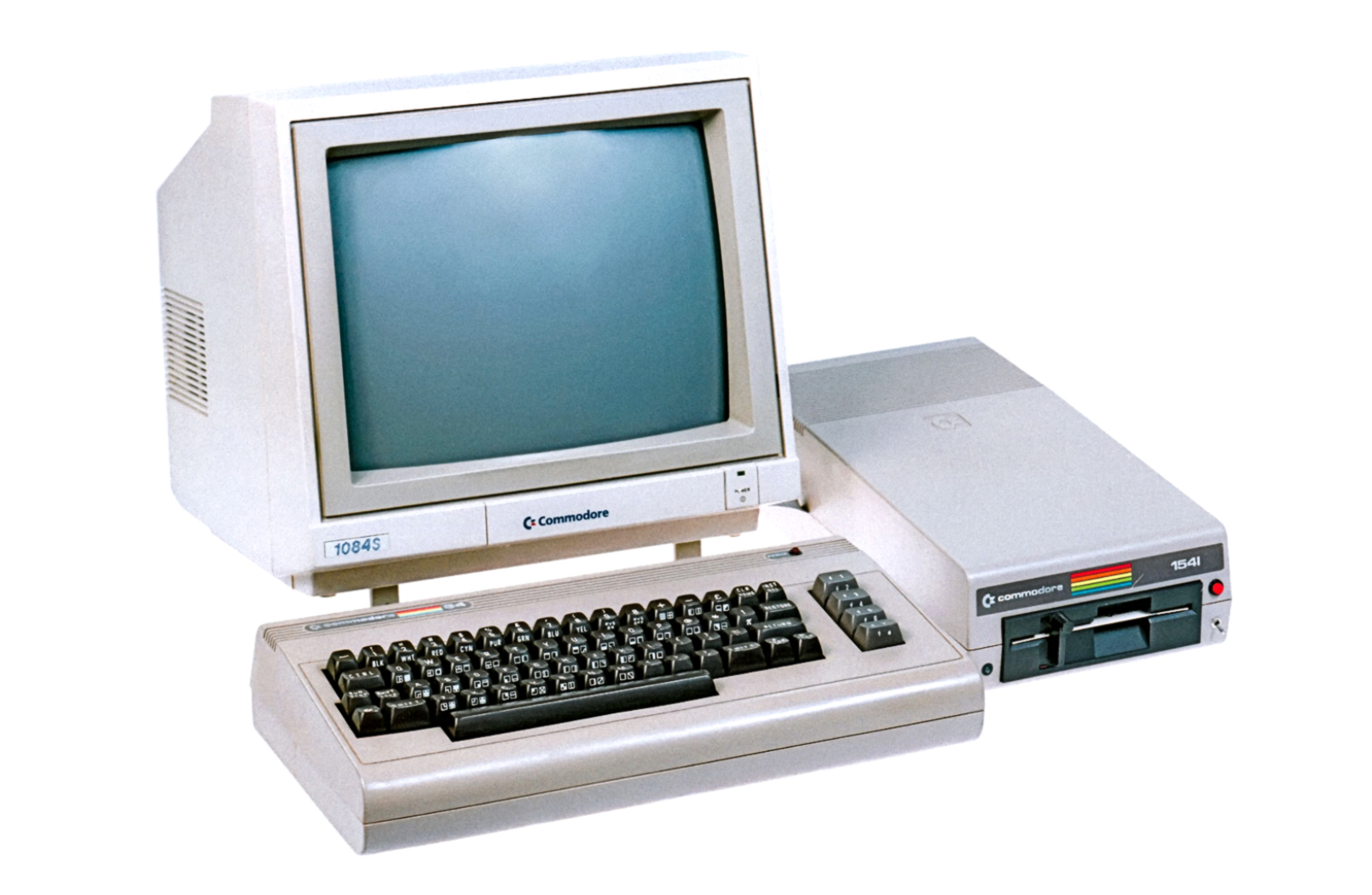 Год выпуска персонального компьютера. Монитор Commodore 64. Компьютер Атари 1984 год. ЭВМ «Commodore Vic-20». Commodore 1084s.