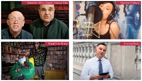 Od lewej: Kanalersi (Artur Barciś i Cezary Żak), Paulina Przybysz, Man feat. Mann, Andrzej Duda.