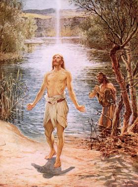 Chrzest Chrystusa – obraz Williama Brasseya.