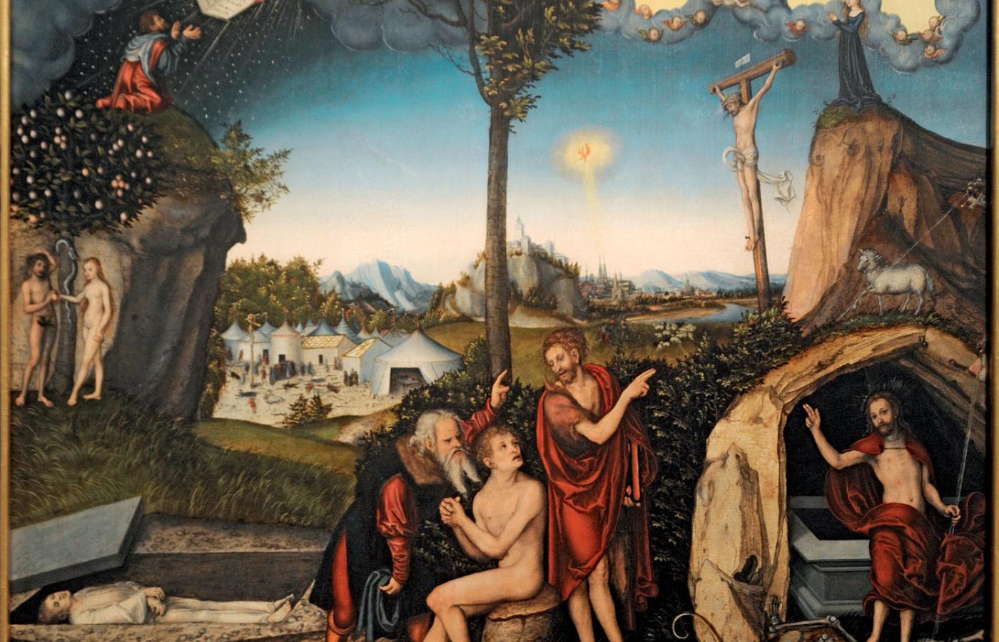 „Alegorii prawa i łaski” Lucasa Cranacha (Starszego) z Galerii Narodowej w Pradze
