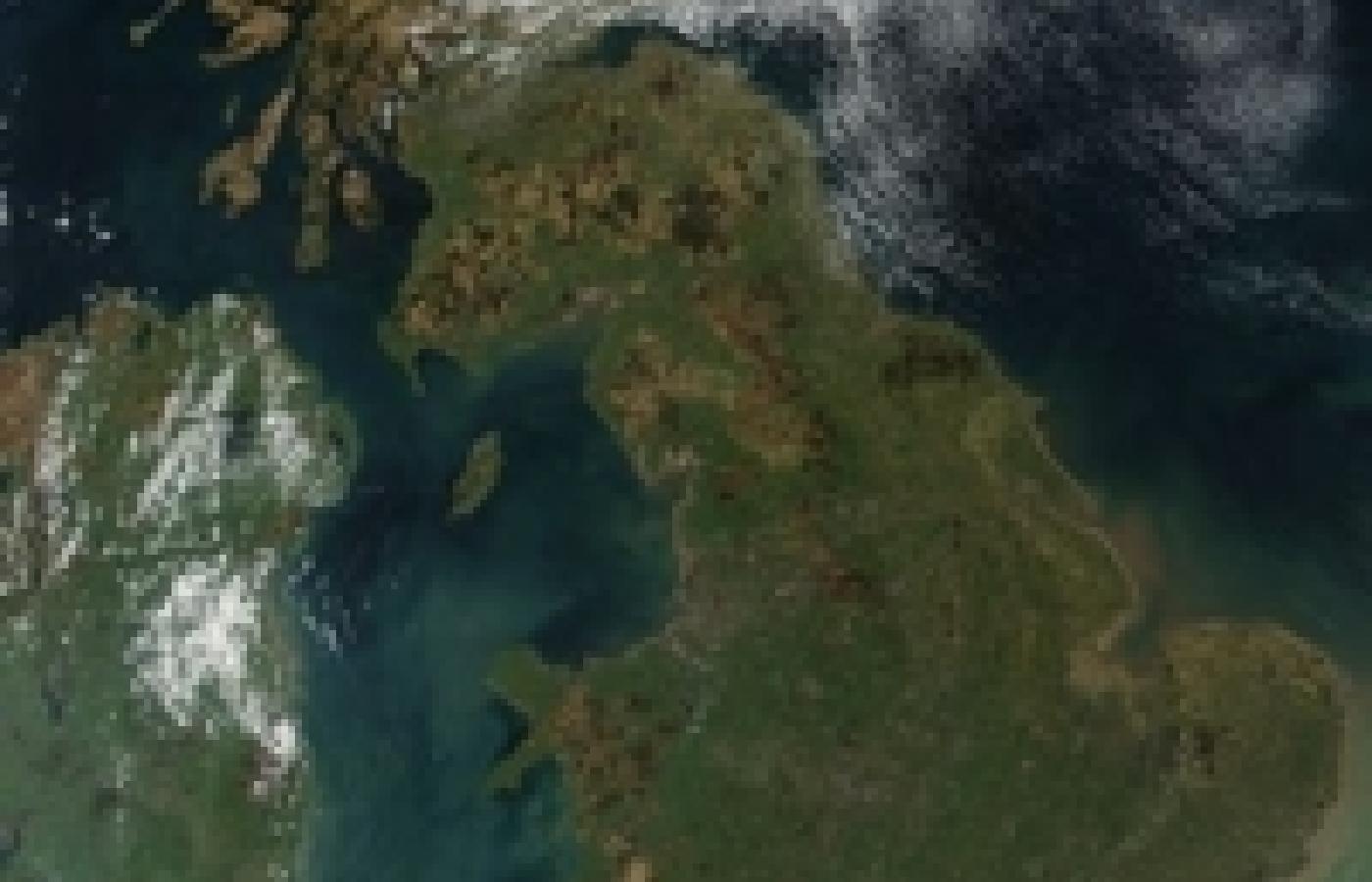Wielka Brytania, zdjęcie satelitarne © NASA