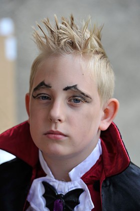 Klimat zamku w Bolkowie udzielił się nie tylko młodzieży i dorosłym, ale także ich dzieciom.