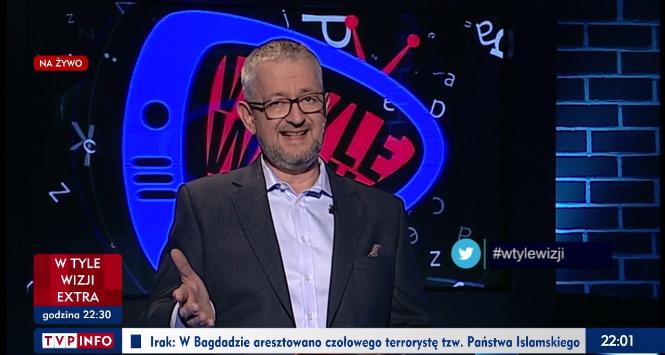 Rafał A. Ziemkiewicz w programie „W tyle wizji” w TVP