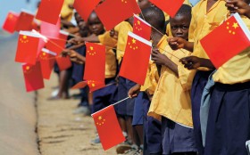 Monrovia - stolica Liberii, wizyta prezydenta Hu Jintao