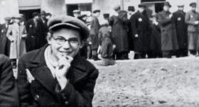 Autor w getcie łódzkim.