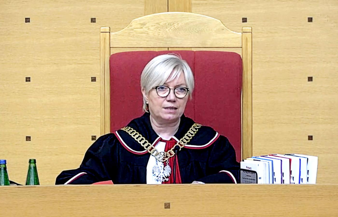 Prezes Julia Przyłębska w Trybunale Konstytucyjnym.