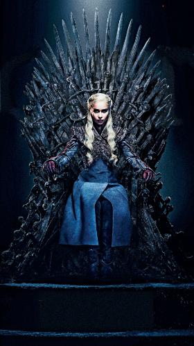 Emilia Clarke jako Daenerys Targaryen w „Grze o tron”.