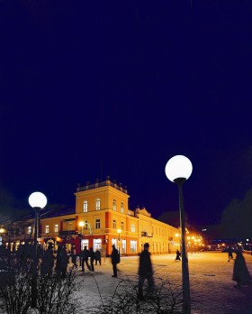 Odnowiony w ciagu ostatnich lat radomski deptak