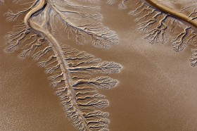 Wyschnięty fragment delty rzeki Kolorado na pustyni Sonora, blisko Morza Corteza. Ocieplenie klimatu i działalność człowieka powodują, że wiele rzek, także tych wielkich, niesie coraz mniej wód. To zmienia równowagę biologiczną w ich otoczeniu.