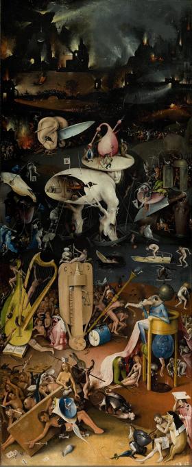 Piekło na jednym z obrazów tryptyku Hieronima Boscha.