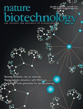 Okładka renomowanego „Nature Biotechnology”.
