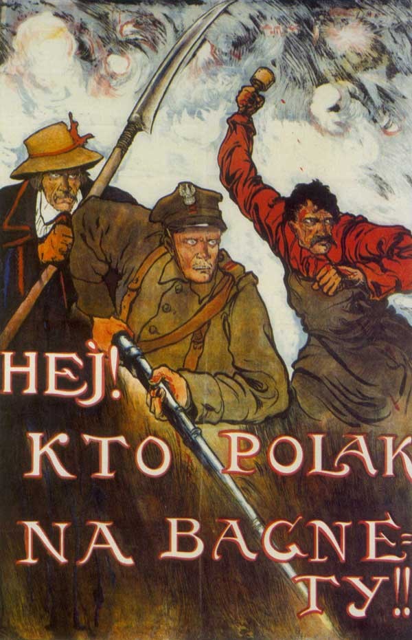 Plakat propagandowy z 1920 roku. Źródło: Wikipedia