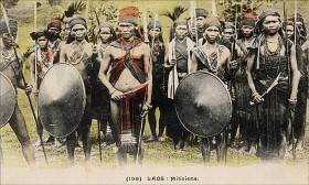 Plemię zyskało też sławę dzięki waleczności swych wojowników. Zdjęcie z końca XIX w.