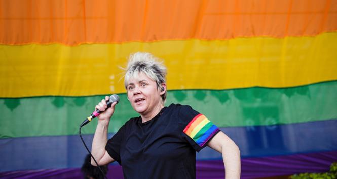 Maria Peszek. Parada Równości w Warszawie, 19 czerwca 2021 r.