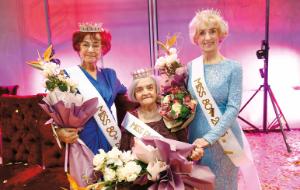 Od lewej: I wicemiss Elżbieta Frankus, miss publiczności Kunegunda Gajewska oraz Miss 80+ Anna Fabisiak