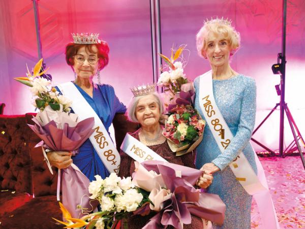 Od lewej: I wicemiss Elżbieta Frankus, miss publiczności Kunegunda Gajewska oraz Miss 80+ Anna Fabisiak