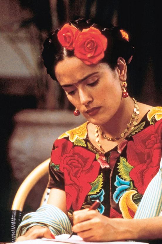 Salma Hayek jako Frida Kahlo (2002).