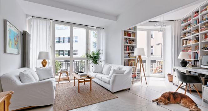 Tak wyglądało mieszkanie po usunięciu zabudów powstałych na zlecenie poprzedniego gospodarza.