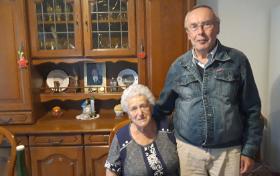 Stanisław Urbanik z panią Marie Baumann, zdjęcie z Freland, 2019 r.