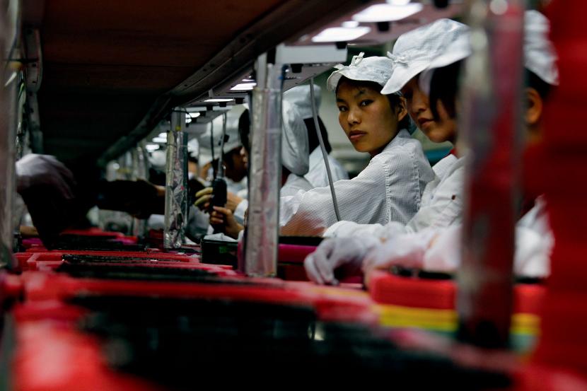 Fabryka Foxconn w Chinach.