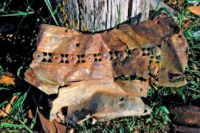 Odnalezione pamiatki po Sieroszewskim: okucie łęku siodła...