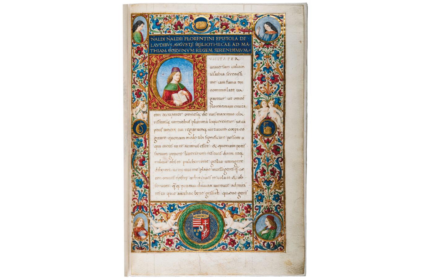 XV-wieczny rękopis z biblioteki króla Macieja Korwina.