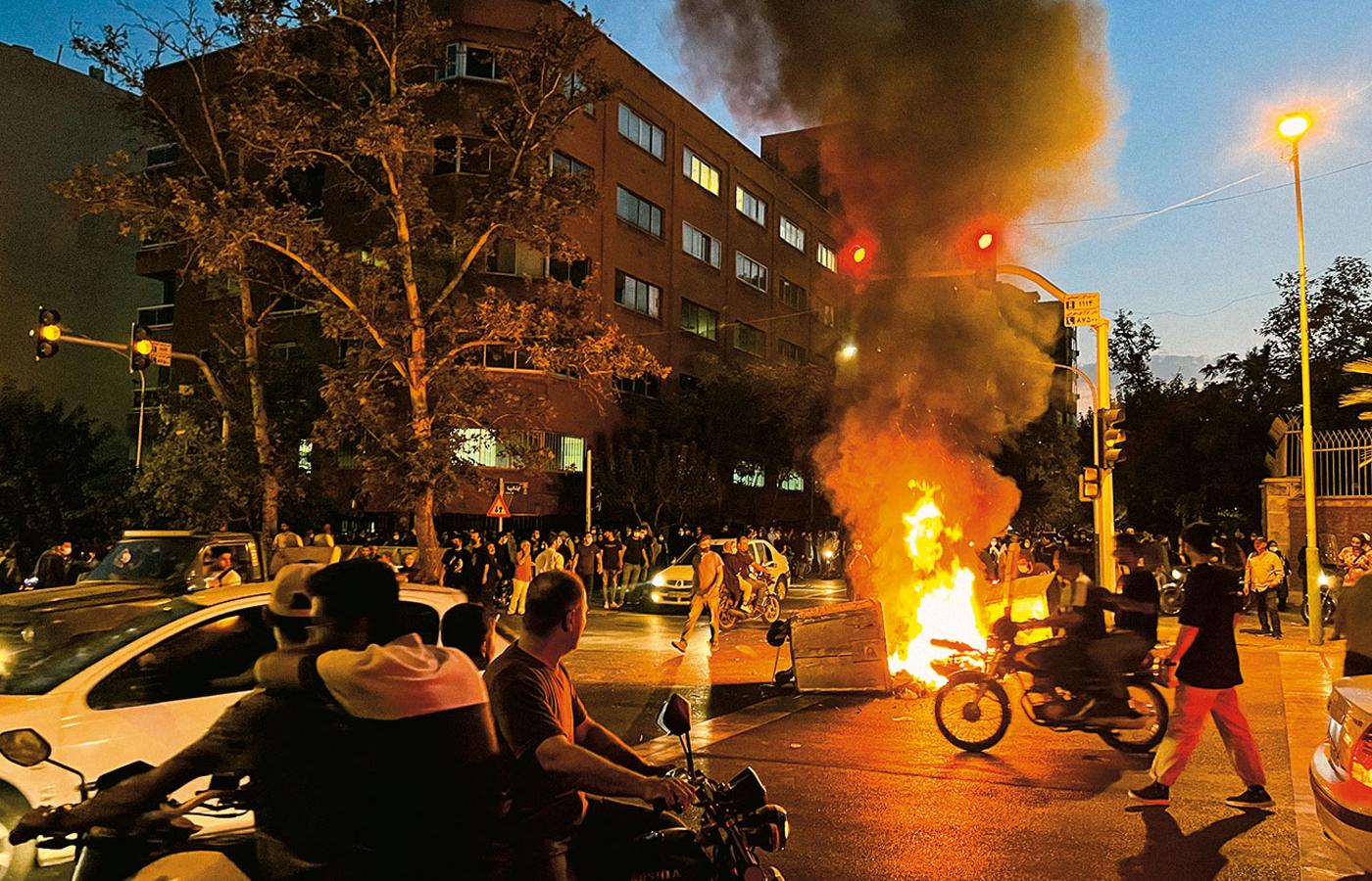 Protesty w Teheranie.