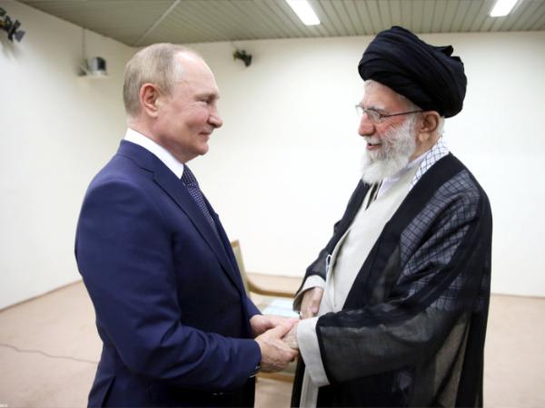 Władimir Putin i najwyższy przywódca Iranu Ali Chamenei, Teheran, lipiec 2022 r.