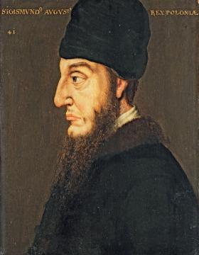 Zygmunt II August na portrecie, który powstał za jego życia, artysta nieznany, XVI w.
