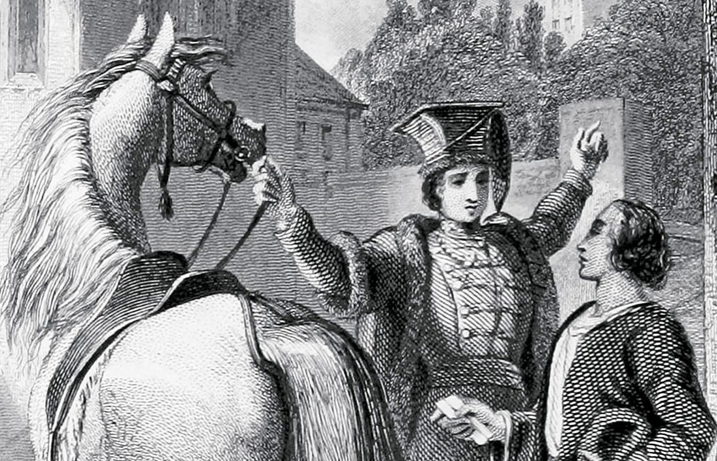 Ilustracja z powieści „Thaddeus of Warsaw”, XIX w.