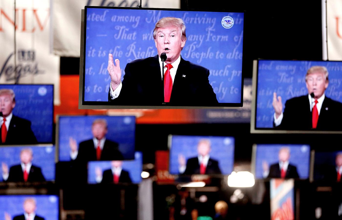 Donald Trump podczas debaty w Las Vegas