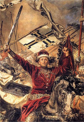Bitwa pod Grunwaldem. fragment obrazu Jana Matejki