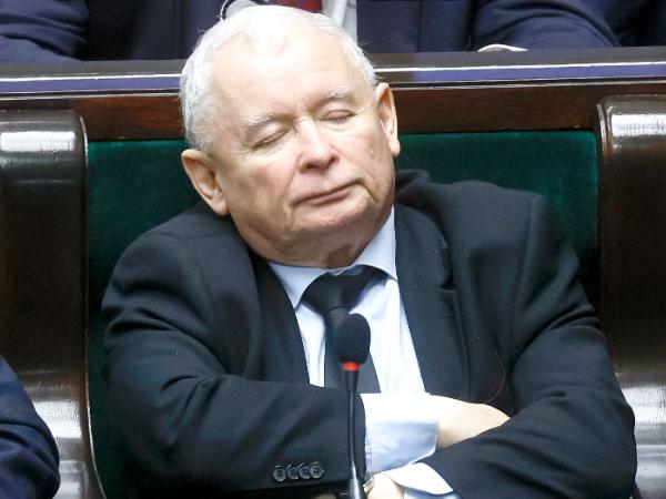 Jarosław Kaczyński w Sejmie, 13 listopada 2023 r.