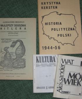 Efekt pracy podziemnej drukarni - wydawnictwa drugiego obiegu